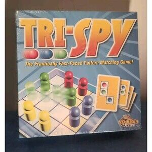 Tri-Spy Board Game Pattern Matching SEALED AND NEW  Fast Strategy  Fat Brain